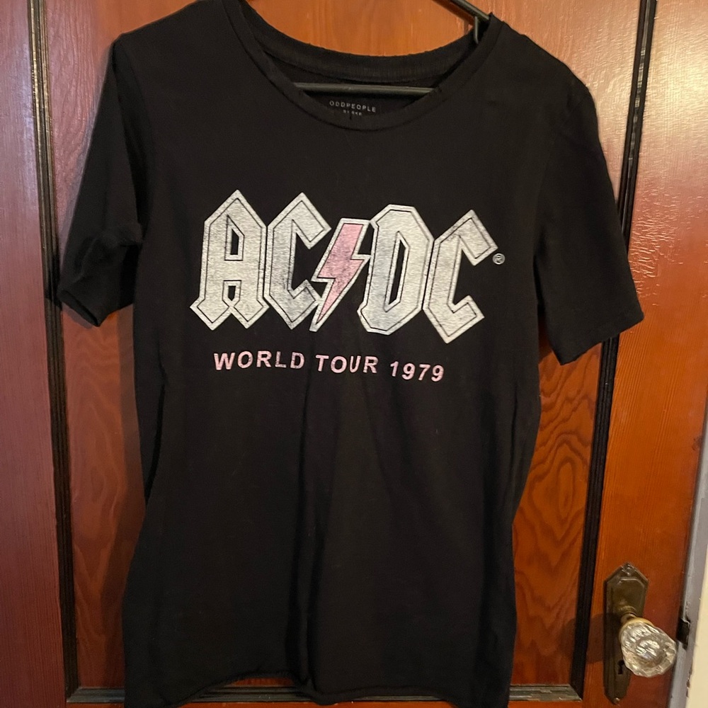 AC/DC World Tour 1979 Black Graphic Tee